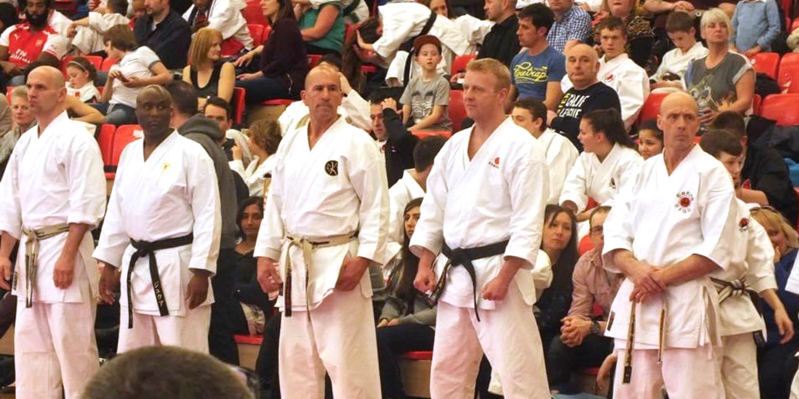 Ian Connell Sensei lines up, ready to compete at the Legend Open Championships