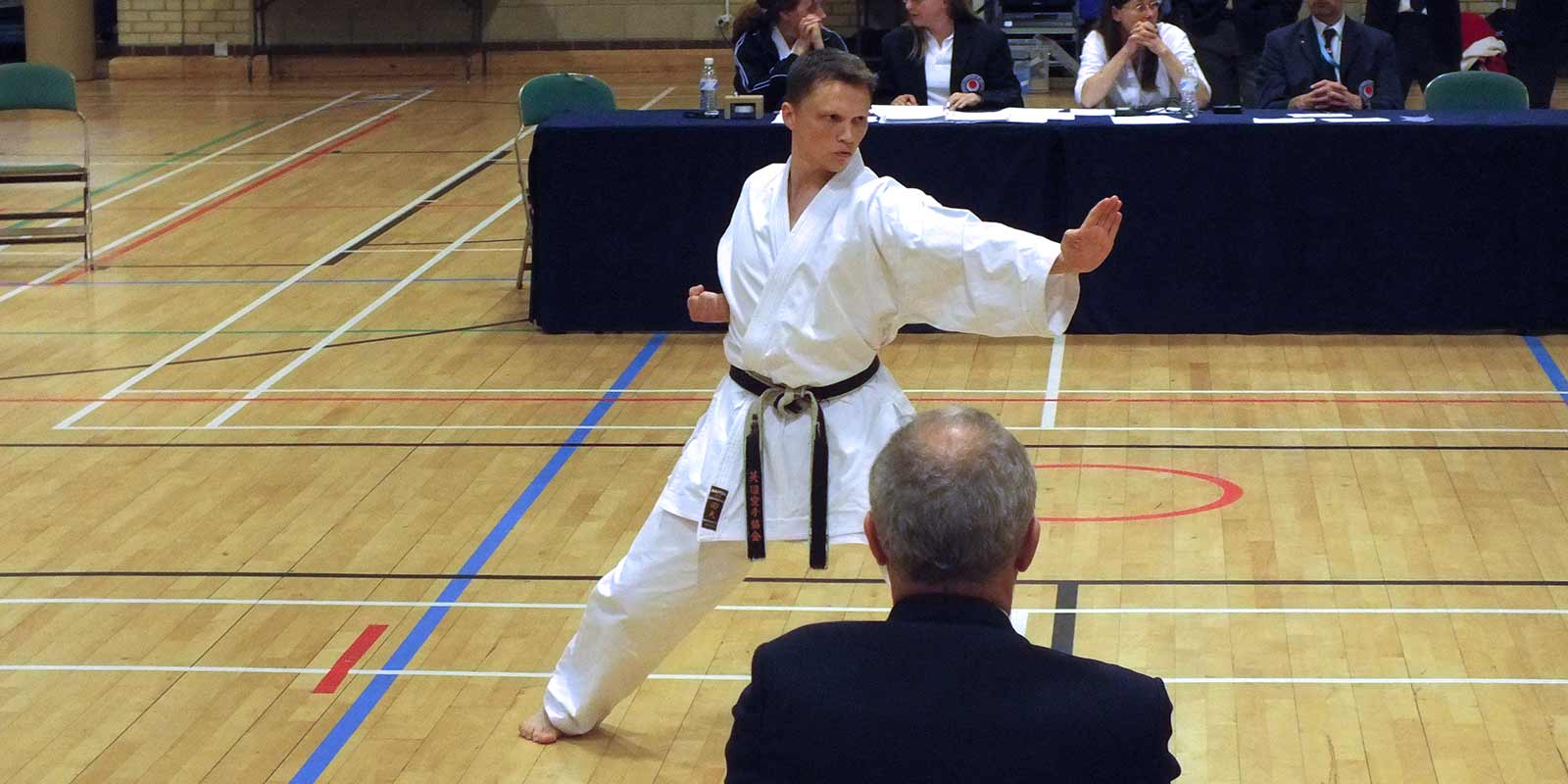 Sensei Tim Griffiths winning one of his five Southern Region Kata titles