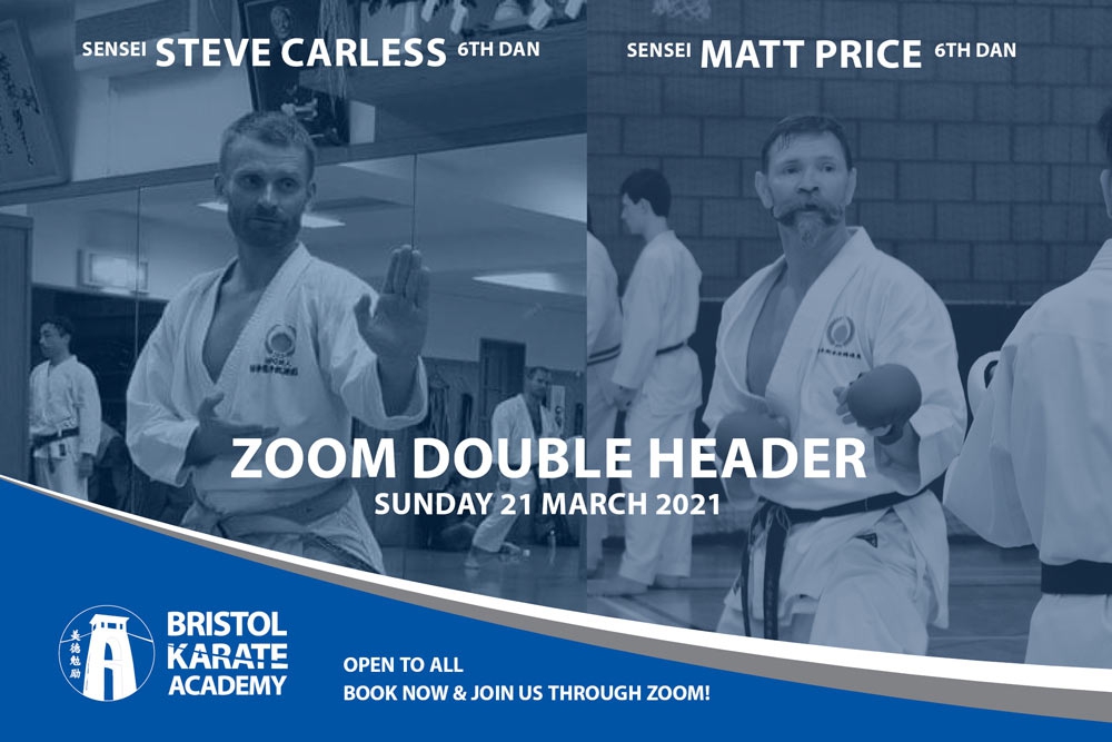 JOIN US FOR A SPECIAL ZOOM DOUBLE HEADER