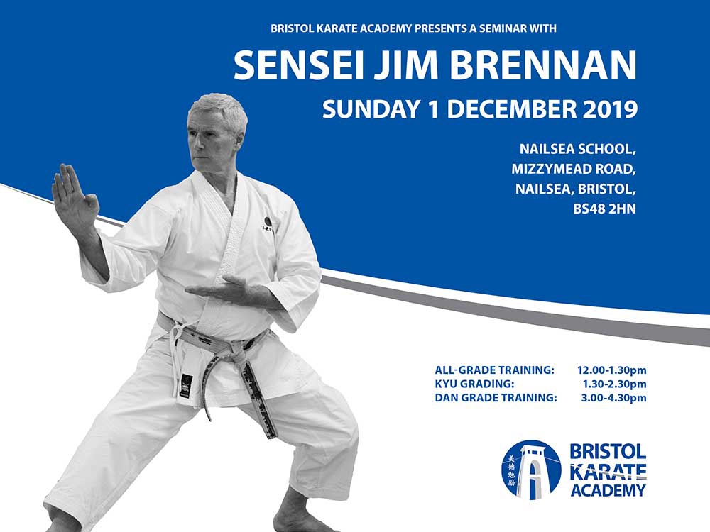 SENSEI JIMMY BRENNAN SEMINAR & GRADING - BOOK NOW!